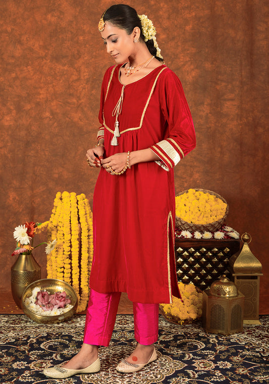 Rani Rang Velvet Suit Set