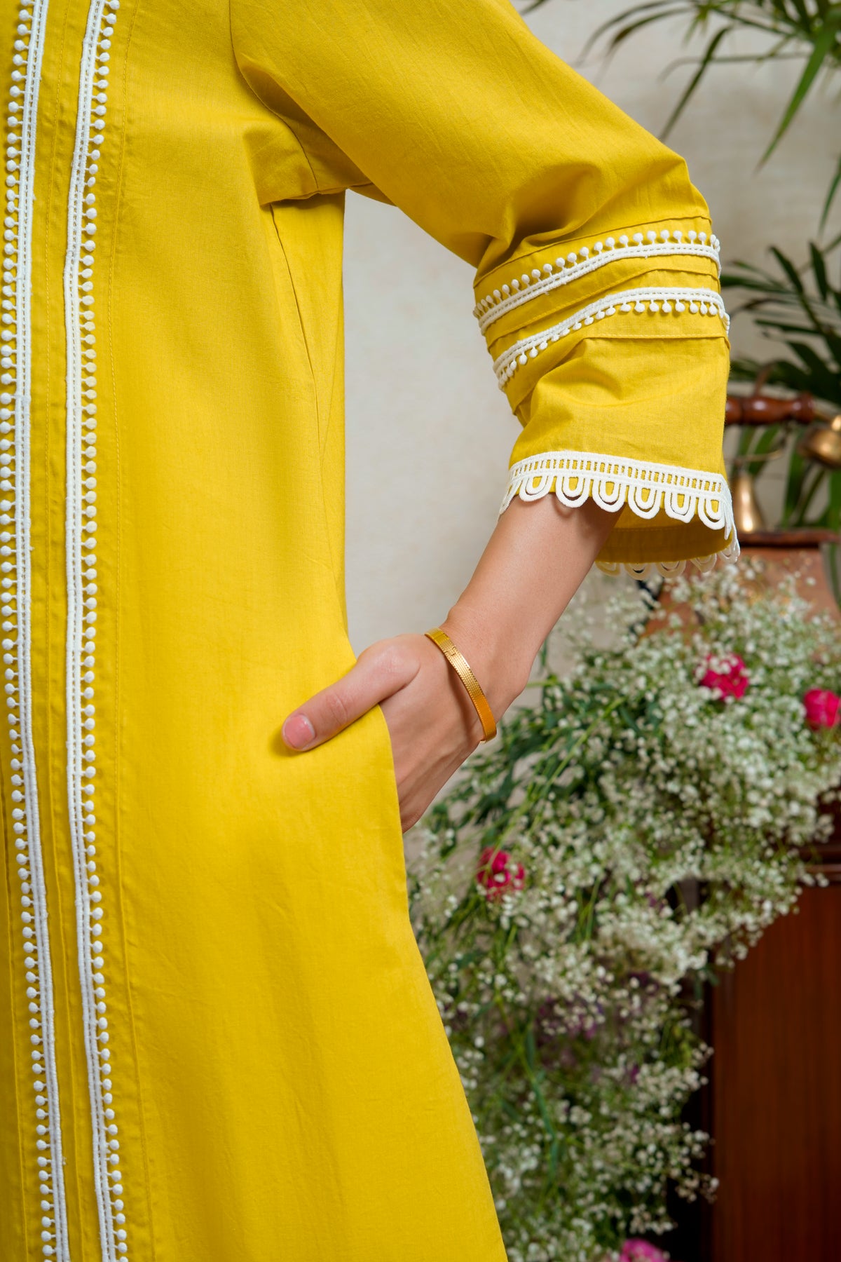 Yuzu Yellow Kurta Pant Set
