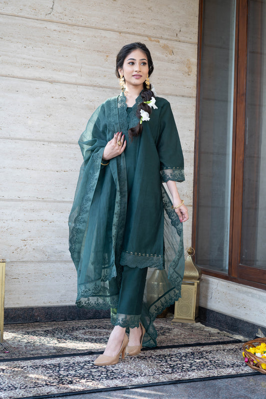 Forest Green Suit Set