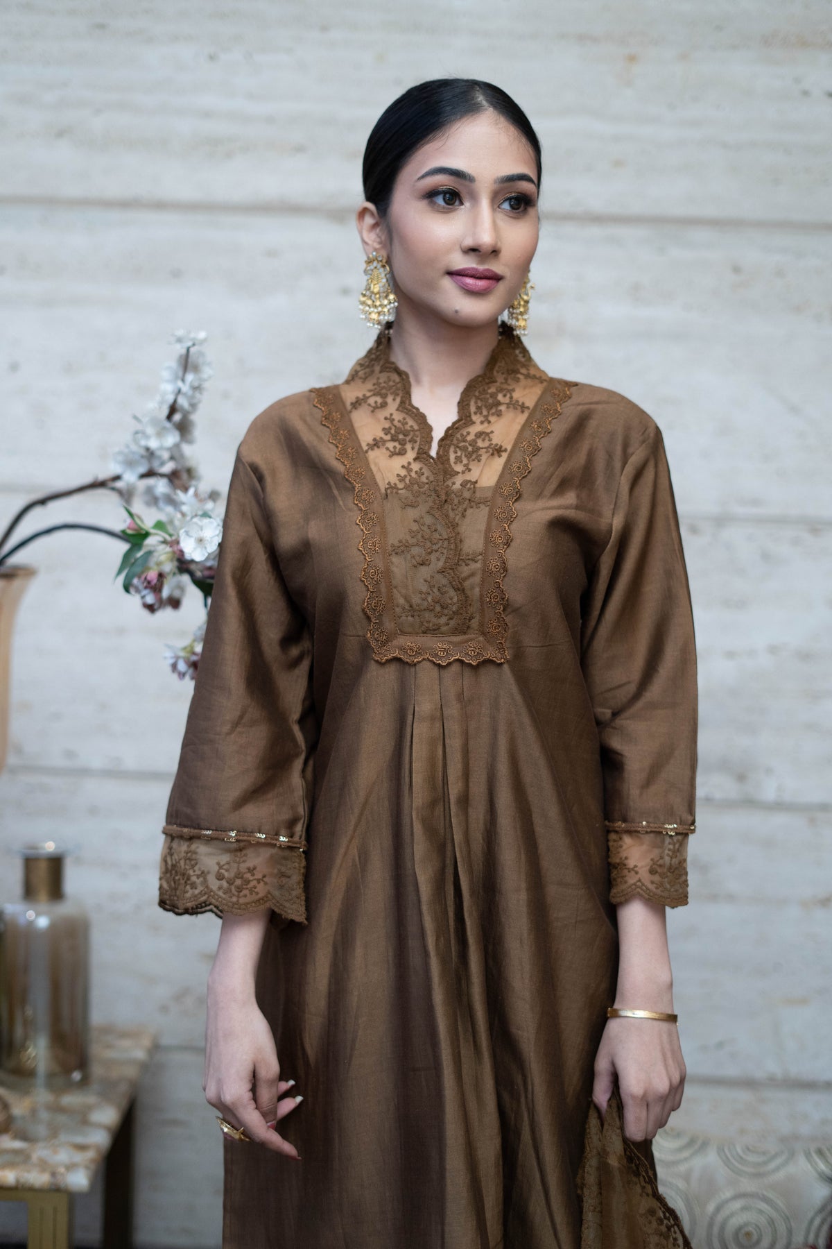 Champagne Bronze Suit Set