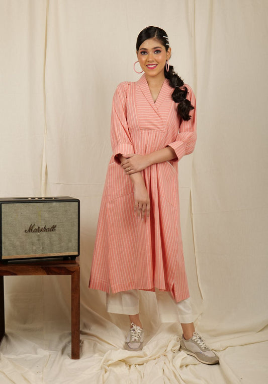 Peachy Pink Tunic Pant Set