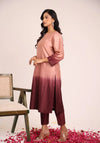 Wine and Roses Ombré Suit Set