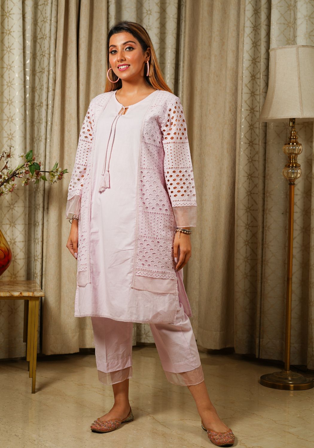 Onion Pink Kurta Set