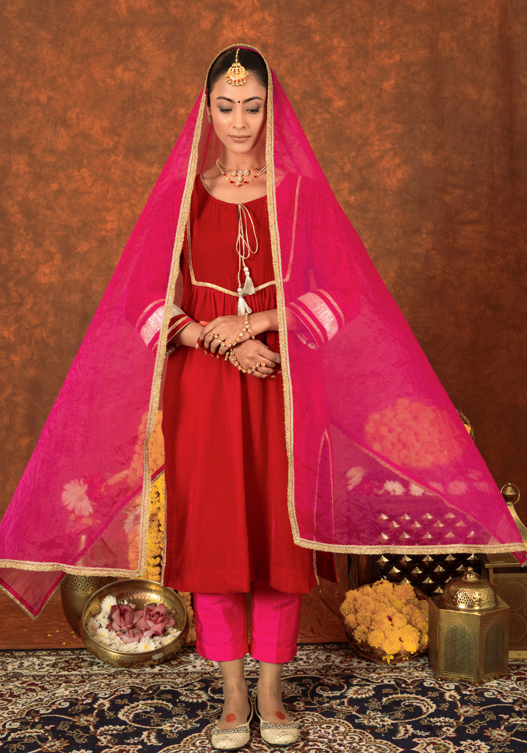 Rani Rang Velvet Suit Set