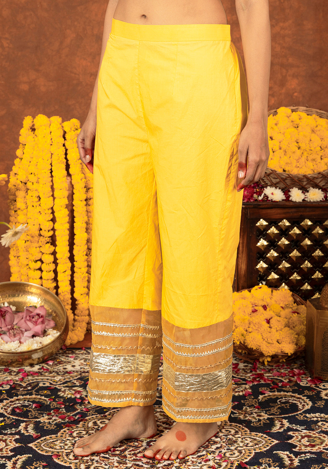 Swarna Peela Chanderi Silk Suit