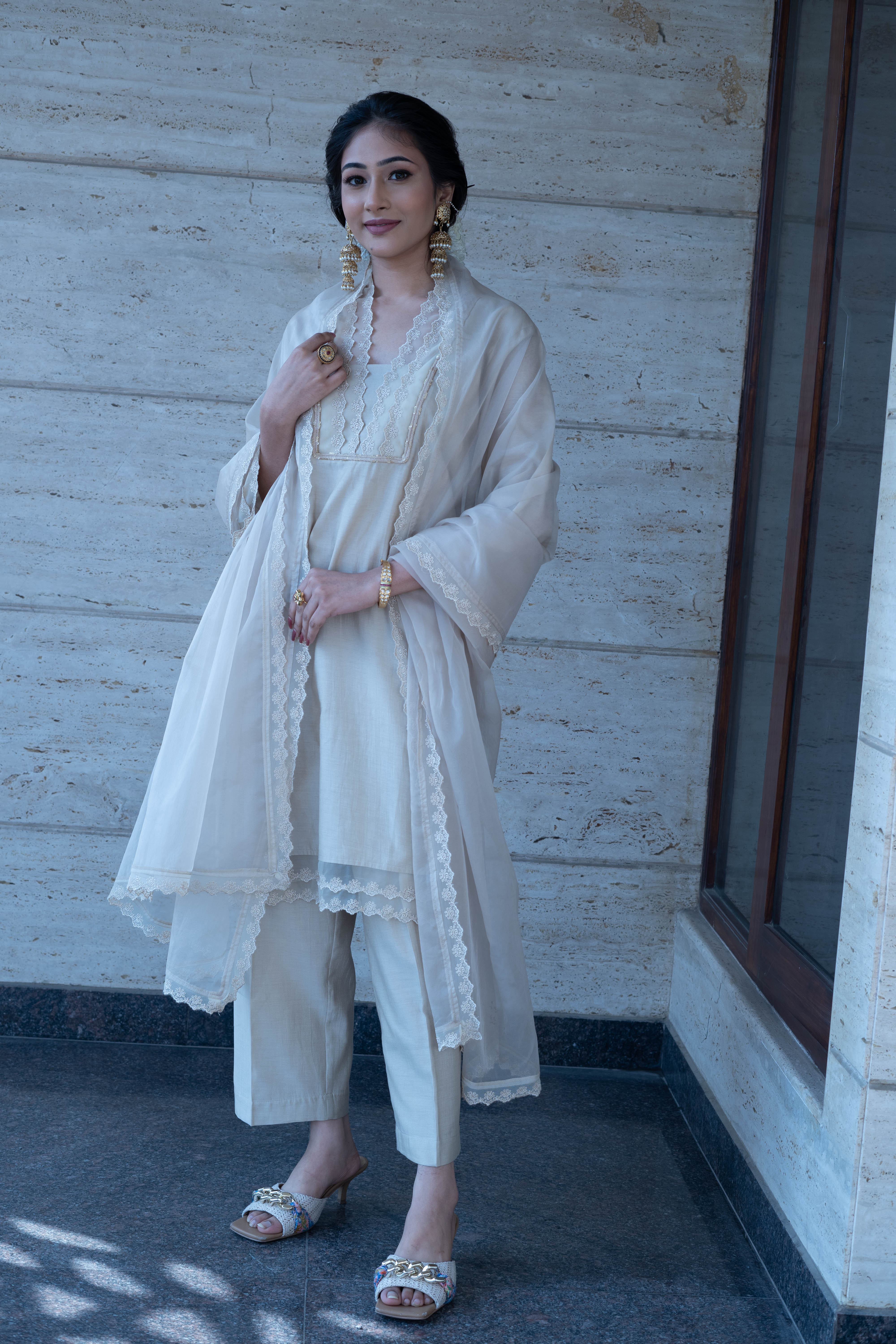 Grecian Ivory Suit Set