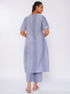 BREEZY STREAK FRONT SLIT KURTA SET