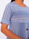 BREEZY STREAK FRONT SLIT KURTA SET