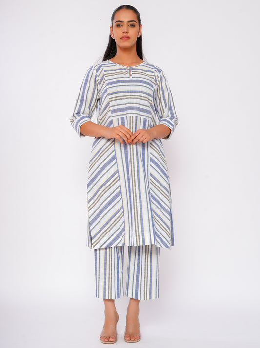 MYSTIC STRIPES KURTA SET