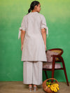 Dewy Ash Bow-Tie Kurta Set