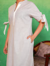 Dewy Ash Bow-Tie Kurta Set