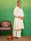 Ivory Charm Bubble Sleeves Kurta Set
