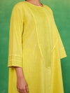 Lemon Zest Pleated Kurta Set