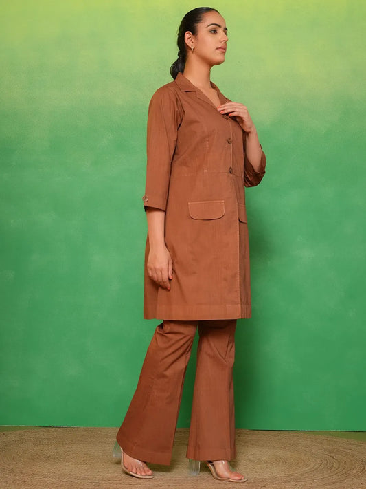 Mocha Charm Bellbottom Set