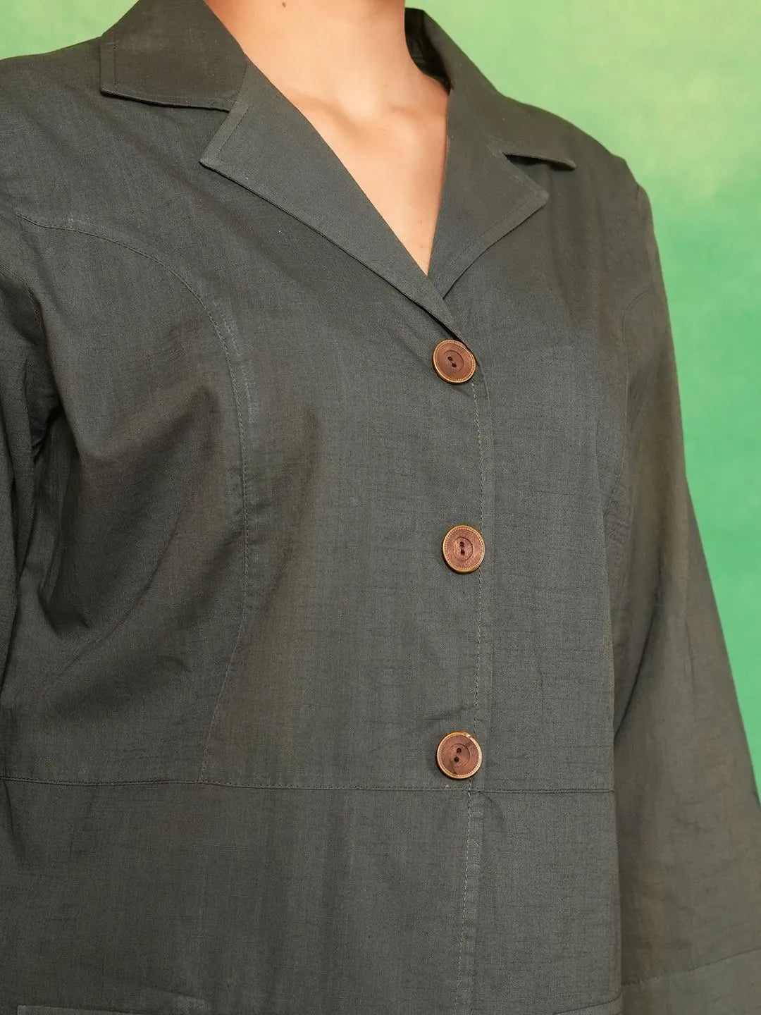 Olive Green Bellbottom Set