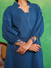 Royal Indigo Bubble Sleeves Kurta Set